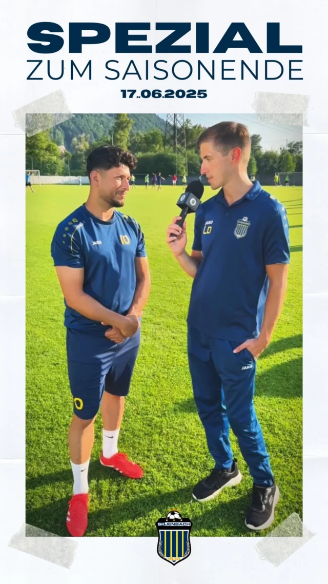 🎤 Interviews zum Saisonende 🎤

Wir sind noch einmal über den Platz gefegt 
und haben einige Stimmen unserer Trainer 
und Spieler zum Saisonende eingesammelt! 🌟

Was unsere Coaches und Spieler über die Saison, 
ihre Highlights und die Entwicklung des Teams zu 
sagen haben, könnt ihr euch in diesem Video ansehen. 
Es war eine Saison voller Herausforderungen, 
Erfolge und einer großartigen Teamleistung!

Danke 🙏🏻 an alle Interview Partner und 
euch allen ein wunderschönen Sommer ☀️
Genießt die Pause und freut euch auf 25/26!

#skj #skjenbach #saisonende #gemeinsamblaugelb #jenbach #soccer #tirol #fussball #wirsindskj #nachwuchs #interviews #spezial #stimmenfang #juni2025